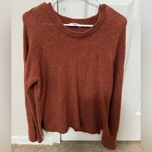 Madewell Women's Warm Rust Crew Neck Sweater